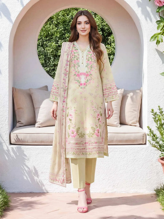 lawn embroidered co-ord set